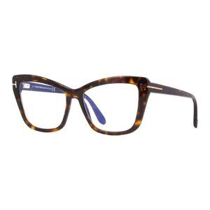NEW TOM FORD EYEGLASSES DARK HAVANA WOMEN CAT EYE EYEWEAR